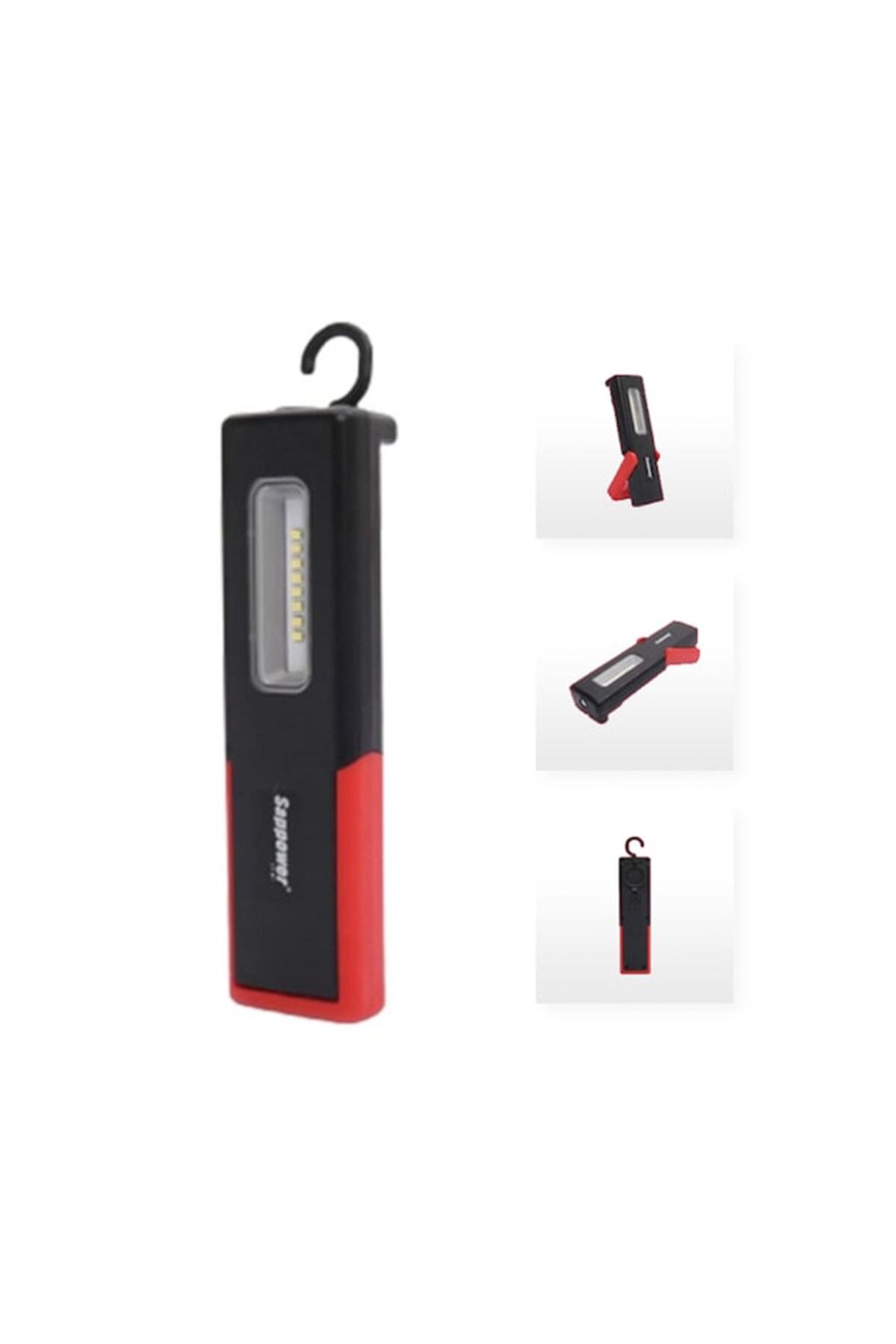 Lf-01 Şarjlı Led Fener 400 Lümen Kırmızı - Siyah