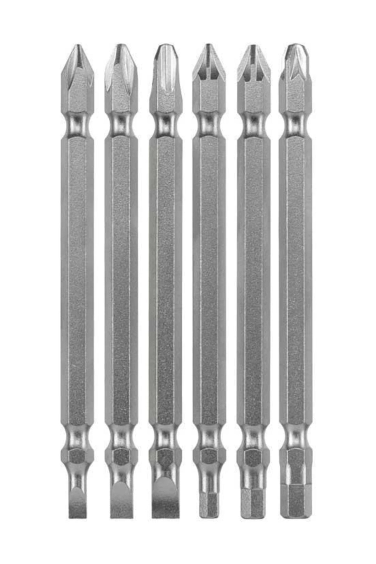 Doppelbit set 100mm 6tlg. Çift Taraflı Bits Uç 100mm6prç 49120910 görsel 3