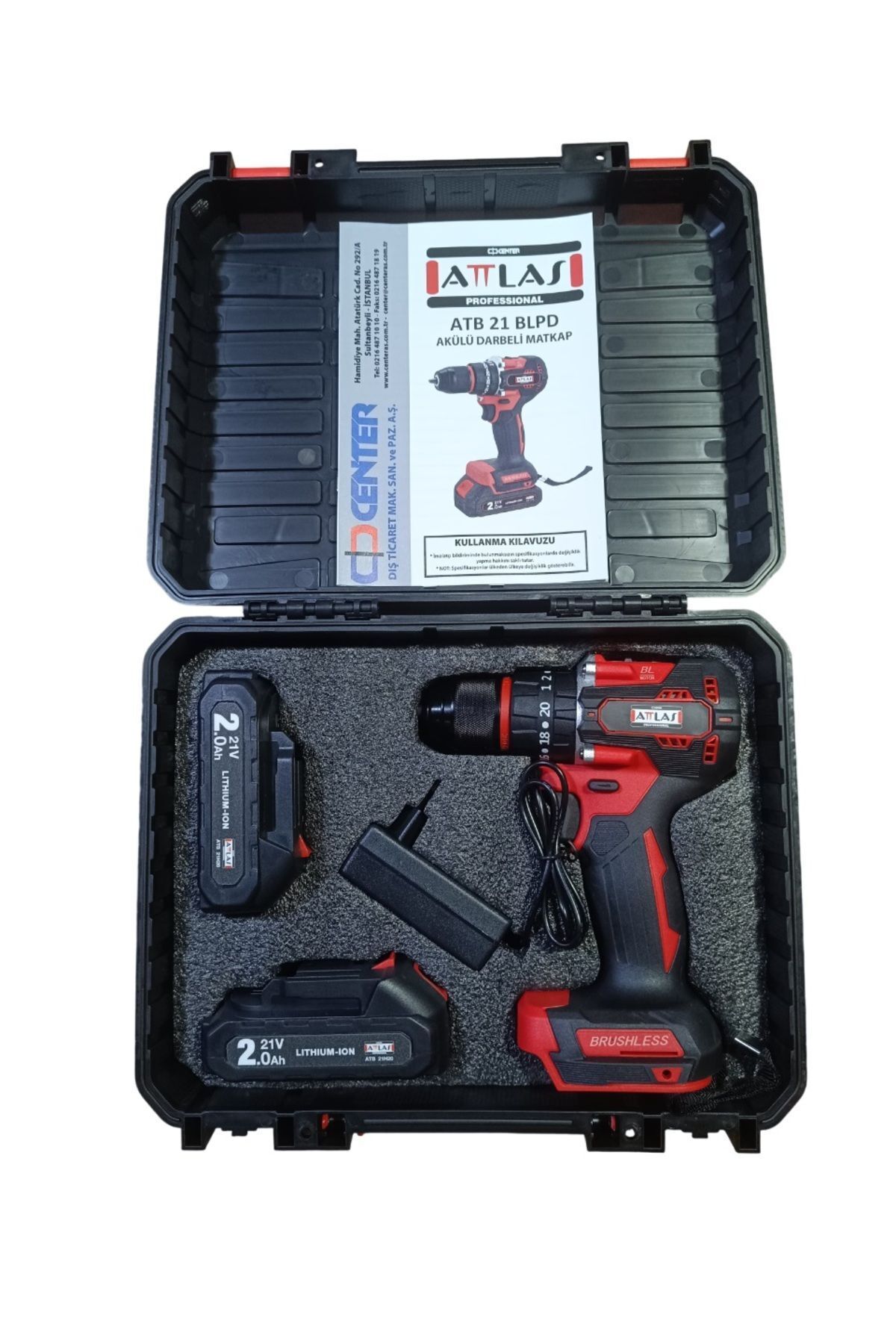 ATB 21 BLPD-202C 21 V Akülü Kömürsüz Darbeli Matkap - A0104075 görsel 3