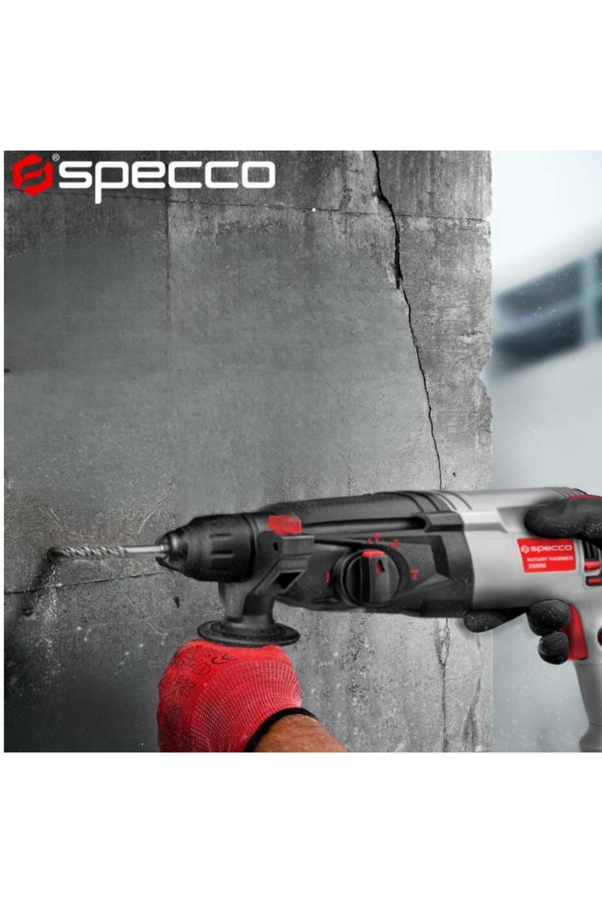 Specco SDS-Plus Kırıcı Delici Matkap 700W SP-7010A görsel 2
